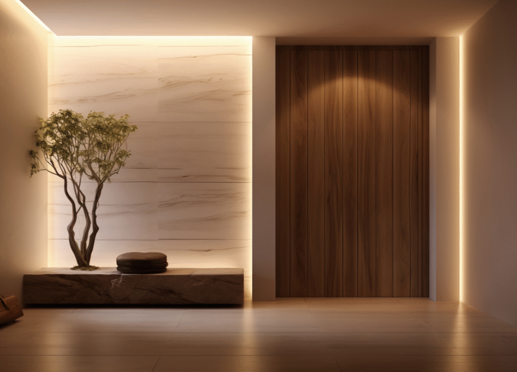 Sancas iluminadas de gesso: ambiente integrado e sofisticado